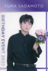 【中古】キャラカード 定本楓馬(衣装:黒/花束) クリアカード 「定本楓馬 BIRTHDAY EVENT 2022」 3部参加特典