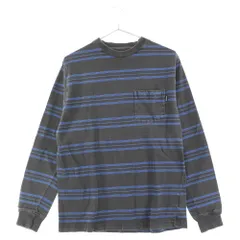 STUSSY (ステューシー) 90s 紺タグ ボーダーポケット付き長袖Tシャツ ...