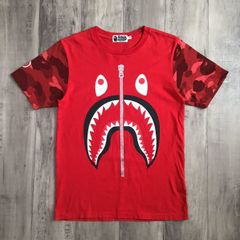 BAPE 迷彩シャークTシャツMサイズ ☆蓄光☆ Space camo シャーク Tシャツ Mサイズ a bathing ape