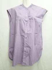 ◇ ⊂　Φ green label relaxing コットン ノースリーブ ミニ丈 ワンピース サイズ表記なし パープル レディース P  【1409090034244】