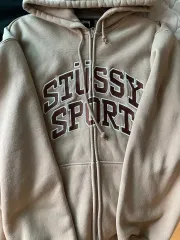 STUSSY(ステューシー) スポーツ フード付き ジップアップパーカー xl