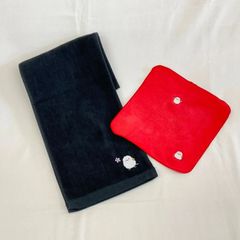 シマエナガ　刺繍タオルハンカチセット