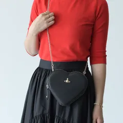 Vivienne Westwood ヴィヴィアンウエストウッド バッグ ハートミニショルダーバッグ 52030007 L001N レディース ショルダー クロスボディバッグ レザー ロゴ ハート