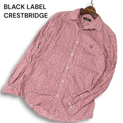 BLACK LABEL CRESTBRIDGE ブラックレーベル クレストブリッジ 通年 小花柄 フラワー総柄★ 長袖 シャツ Sz.2 メンズ
