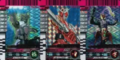 ux214 バトル ガンバライド カード まとめ 仮面ライダーイカデビルフォーム  ブロウクションファング 仮面ライダーW ヒートメタル   メタルブランディング 仮面ライダーカリス  ダークネスムーンブレイク SR スーパーレア ★4  キラ