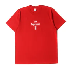 【新品同様】Supreme シュプリーム Tシャツ サイズ:L / 20AW クロスボックスロゴ クルーネック Tシャツ (Cross Box Logo Tee) / レッド / トップス カットソー 半袖【メンズ】【中古】
