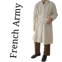 【Deadstock】フランス軍 ホスピタルコート リネンコート シングル