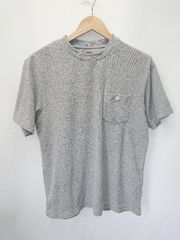 ◇ Θ φ HELLY HANSEN ヘリーハンセン パイル調 半袖 Tシャツ カットソー サイズM グレー メンズ E  【1503040005800】