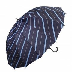 美品 Wpc. 108cm 16本骨長傘 ストライプ 男女兼用 ユニセックス大判