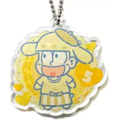 【中古】キーホルダー・マスコット(キャラクター) 十四松×ポムポムプリン(1人) 「おそ松さん×サンリオキャラクターズカフェ アクリルキーホルダー」 原宿カフェ限定