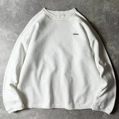 90s USA製 adidas パフォーマンス ロゴ 刺繍 スウェット トレーナー XL / 90年代 アメリカ製 オールド アディダス ホワイト