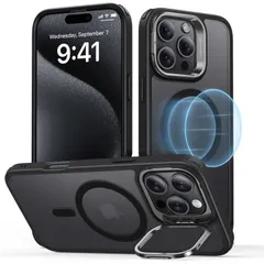 【 新品 未開封 】   ESR iPhone 16 Pro Max(6.9インチ)スタンド付ハイブリッドケース Frosted Black ClassicHybridCaseStashStandforiPhone16ProMax 未使用 送料無料