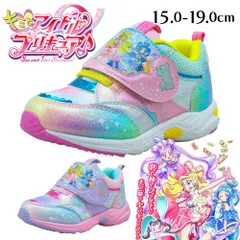アイドルプリキュア スニーカー キッズ 子供 15cm 16cm 17cm 18cm 19cm 靴 女の子 プリキュア靴 シューズ 女の子 プリキュア靴 子供靴 キッズシューズ かわいい ピンク パープル キャラクター 小学校 幼稚園 保育園 通園 通学