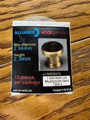 【Alliance Model Works】（NW35075）1/350 日本海軍 ﾏｯｼｭﾙｰﾑ型 通風筒3