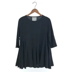 美品 BEARDSLEY ビアズリー ヘムフレア チュニック サイズ:F BEZ1051104A0001 ブラック  レディース 　240001150842