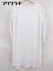◇ GLOBAL WORK グローバルワーク スリット 長袖 チュニック コットン ニット セーター サイズM グレー レディース 【中古】 【1002802443053】