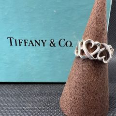 ティファニー TIFFANY & Co トリプルラビングハート  シルバー レディース リング 指輪