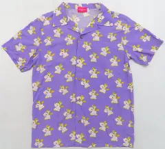 【中古】ポロシャツ・ワークシャツ バターカップ アロハシャツ パープル Lサイズ 「トイ・ストーリー3」 東京ディズニーリゾート限定