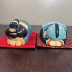 お多福人形・骨董品・縁起物・置物・アンティーク・郷土玩具 お福さん人形 縁起物 商売繁盛 お多福さん 博多人形 陶器 置物