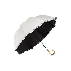 日傘兼用雨傘 レディース 日傘 uvカット 遮光 長傘 遮光率 99.9% 日光を遮断 軽量 Mサイズ 晴雨兼用傘 フリル ドーム型 生地裏コーティング 紫外線遮蔽率99% UPF50+ 60cm アイボリー 1