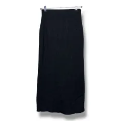 spick&span スピックアンドスパン ラメリブニット タイトスカート ストレッチ スリット ウエストゴム レディース サイズ36 ブラック 秋 久喜倉庫店K206H