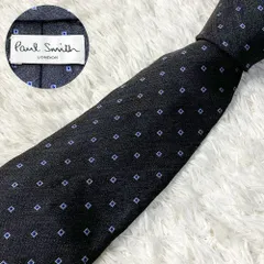 Paul Smith ポールスミス シルクネクタイ チャコール【MNT095】