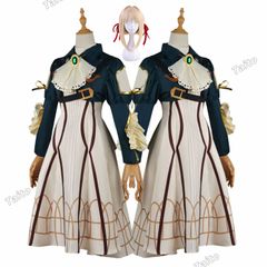 （ウィッグ付き）Violet Evergarden ヴァイオレット・エヴァーガーデン ヴァイオレット  コスチューム 日常服 文化祭 学園祭 cosplay ハロウィン クリスマス 変装 仮装 撮影用 漫遊展 プレゼント