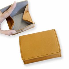 三ツ折り財布 レディース 本革 ミニウォレット コンパクト ミニ財布 コンパクト財布 シンプル ブランド 高級 レザー 牛革 革 大人 女性 おしゃれ 日本製 ライム LIME L8223 キャメル