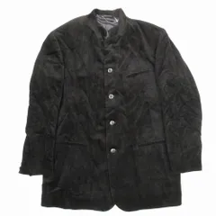 エンポリオアルマーニ ノーカラージャケット チェック柄 マオカラー A975 エンポリオアルマーニ ノーカラージャケット チェック柄