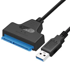 【特価セール】変換 外付け SSD/HDD 2TB コネクタ USB3.0 コンバーター SATA3 高速 ハードディスク 5Gbps SATAケーブル SSD/HDD用 2.5インチ ポータブル(3.5インチのHDDは対応しておりません) 変換ケーブル SA