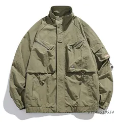 メンズ マウンテン大きい 軽量 撥水加工 防風 ミリタリージャケット スポーツ ワークジャケット ウィンドブレーカー アウター アウトドア vii4w519554