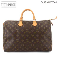 美品 ルイ ヴィトン LOUIS VUITTON モノグラム スピーディ 40 ハンド バッグ ブラウン M41522 ゴールド 金具 Speedy 40 90292502