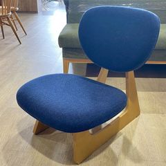 天童木工　TENDO　低座椅子　ブルー　長大作 天童木工 / Tendo 低座イス チーク材 長大作 中古 こたつ 床座