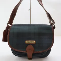 2505-29 ポロラルフローレン ショルダーバッグ POLO RALPH LAUREN PVC製 グリーン×ネイビー系 ブラックウォッチ
