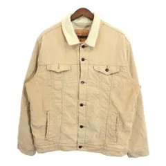Levi's リーバイス コーデュロイ ボア トラッカージャケット ベージュ (メンズ XL) 中古 古着 R0271
