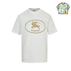 【今日WTO】Burberry 25ss 円形戦馬プリント T シャツ-ZR12