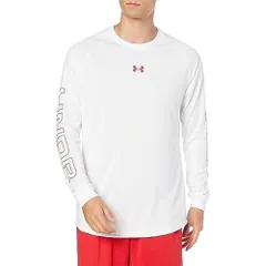 アンダーアーマー(UNDER ARMOUR) Tシャツ UAテック グラフィック 長袖Tシャツ メンズ 1381373 ホワイト/レッド Mサイズ