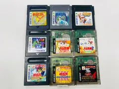 Nintendo ゲームボーイカラー ポケットモンスター 金 銀 テトリスデラックス とっとこハム太郎 ともだち大作戦でちゅ 遊戯王 モンスターカプセルGB 9本セット 早い者勝ち★ NK-12