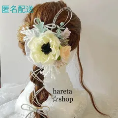 和装髪飾り　成人式　結婚式　卒業式　着物　浴衣　ヘッドパーツ　アネモネ