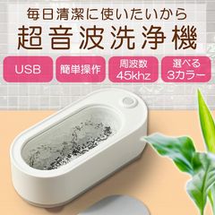 LANDL 超音波洗浄機 USB 簡単操作 メガネ 貴金属 超音波クリーナー