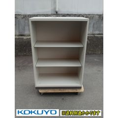 （中古）（一部地域送料無料）コクヨ オープン書庫３段 ナチュラルグレー ベース付 BWS-K58F1 オフィス収納 高さ1160mm F-HA-277-0501A
