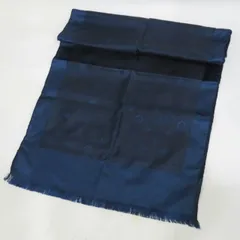    中古 ルイヴィトン 小物 エシャルプ カプリ Aランク シルク100% ストール ネイビー レディース 【送料無料】【名谷店】