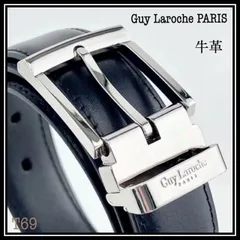 【B級品】Guy Laroche PARIS ベルト レザー T69 黒