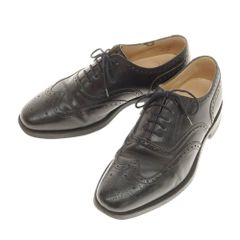 【中古】ローク Loake カーフ ウイングチップ ドレスシューズ ブラック【サイズ6】【メンズ】