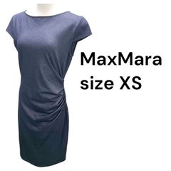 マックスマーラウィークエンド MaxMara ノースリーブ ワンピース ギャザー アシンメトリー レディース size XS S5T341