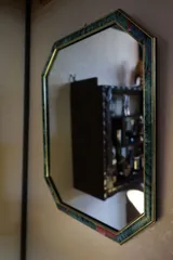 鏡　ウォールミラー 壁掛け鏡 イタリア　アンティーク調 インテリア　レトロ　昭和レトロ　アンティーク　ヴィンテージ