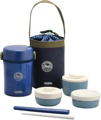 サーモス 保温弁当箱 ステンレスランチジャー JBC-801 ネイビー