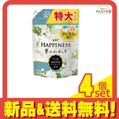 レノアハピネス 夢ふわタッチ 上品で心地よいホワイトティーの香り 720mL (詰め替え用) 4個セット まとめ売り
