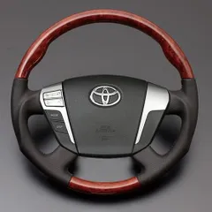 ヴェルファイア 20系 艶あり茶木目 バリューパッケージ（ステアリング＋シフトノブ） フェガーリ ルナ インターナショナル LUNA