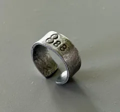 錫 ピューター   リング オーダー 錫(すず)リング オーダーメイド 刻印も可能 - tincalm | minne